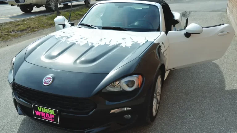 Car Wrap Toronto - Fiat Car Wrap - Fiat Spider 124 Partial Wrap Front ~ VWT