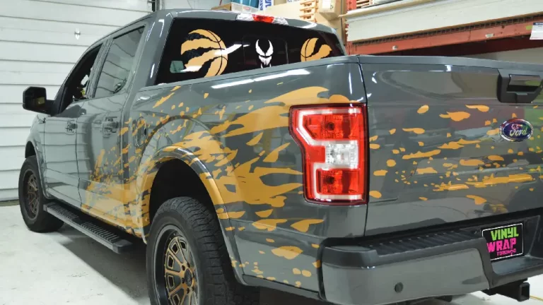 Truck Partial Wrap - Splatter Wrap Vinyl Wrap Toronto - Vehicle Wrap In Toronto - Print Shop - Splatter effect wrap