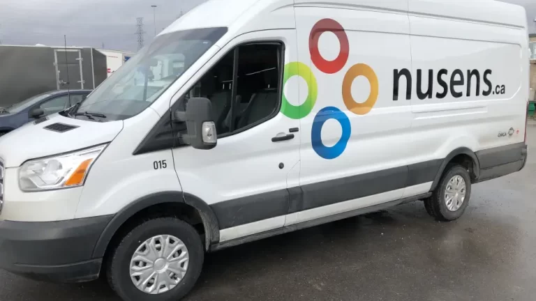 Vinyl Wrap Toronto Ford Transit 2019 Avery Dennison White Van Decals Nusens - Cost