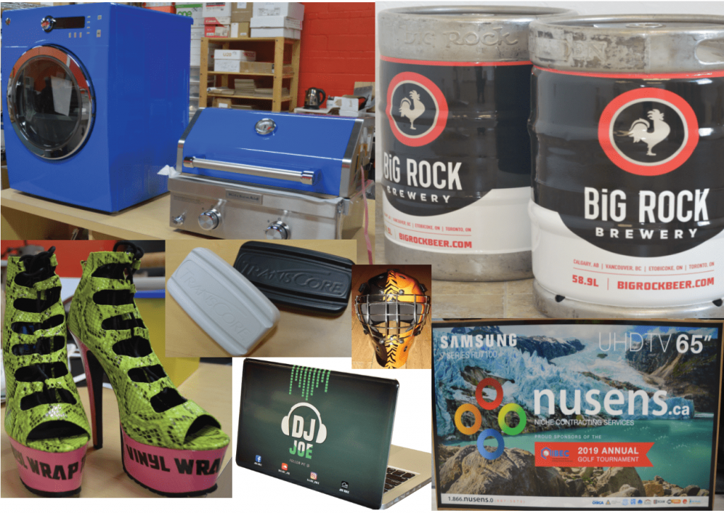 Vinyl Wrap Toronto Random Items Collage - Equipment and Object Vinyl Wrap Cost
