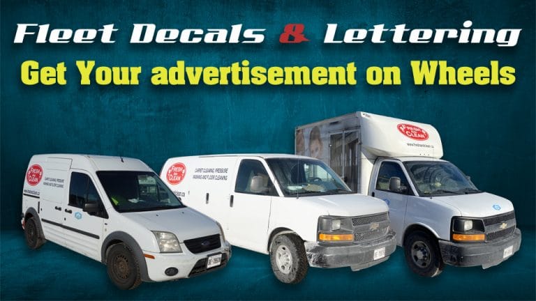 Fresh & Clean - Fleet Decals & Lettering - Vinyl Wrap Toronto - Avery Dennison - Best Vehicle Wrap in Toronto