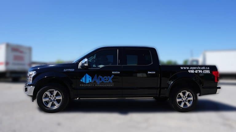 Apex Property Management - Decals & Lettering - Vinyl Wrap Toronto - Truck Wrap