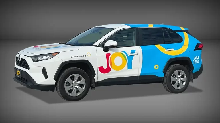 Full Vinyl Wrap - Toyota RAV4 - Avery Dennison - Luster Lamination - Satin Finishing - JOY Radio