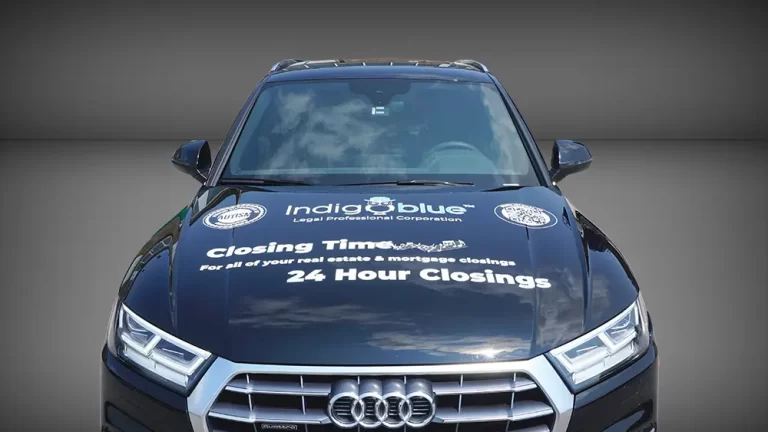 Vinyl Decals - Audi Q5 - Avery Dennison - Indigo Blue - Hood