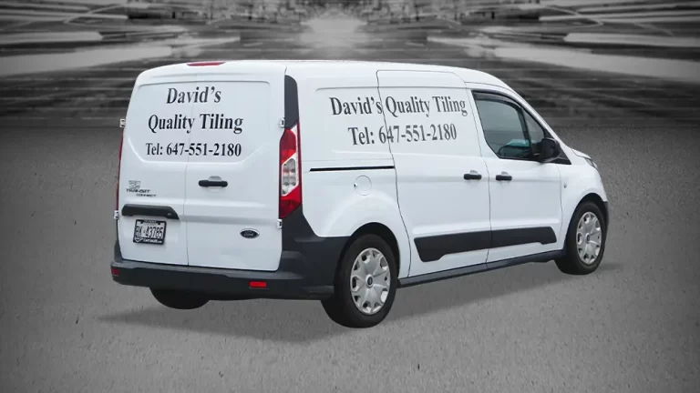 Lettering and Decals - Ford Connect - 3M - David's Tiling