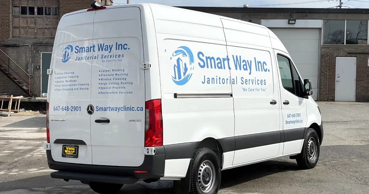 Mercedes Sprinter - Commercial Van Decals by Vinyl Wrap Toronto - Back Angle View