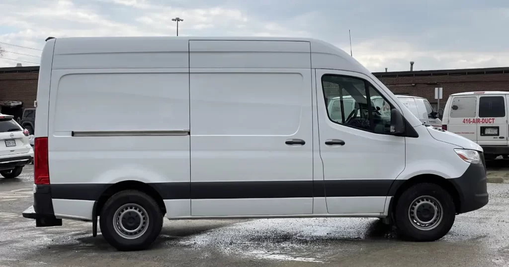 Mercedes Sprinter Partial Wrap - Before