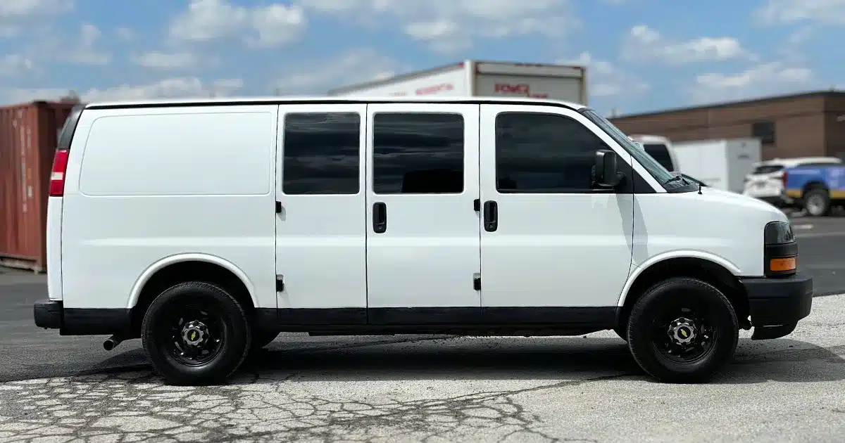 Paint Pro Chevy Express Full Wrap - Before