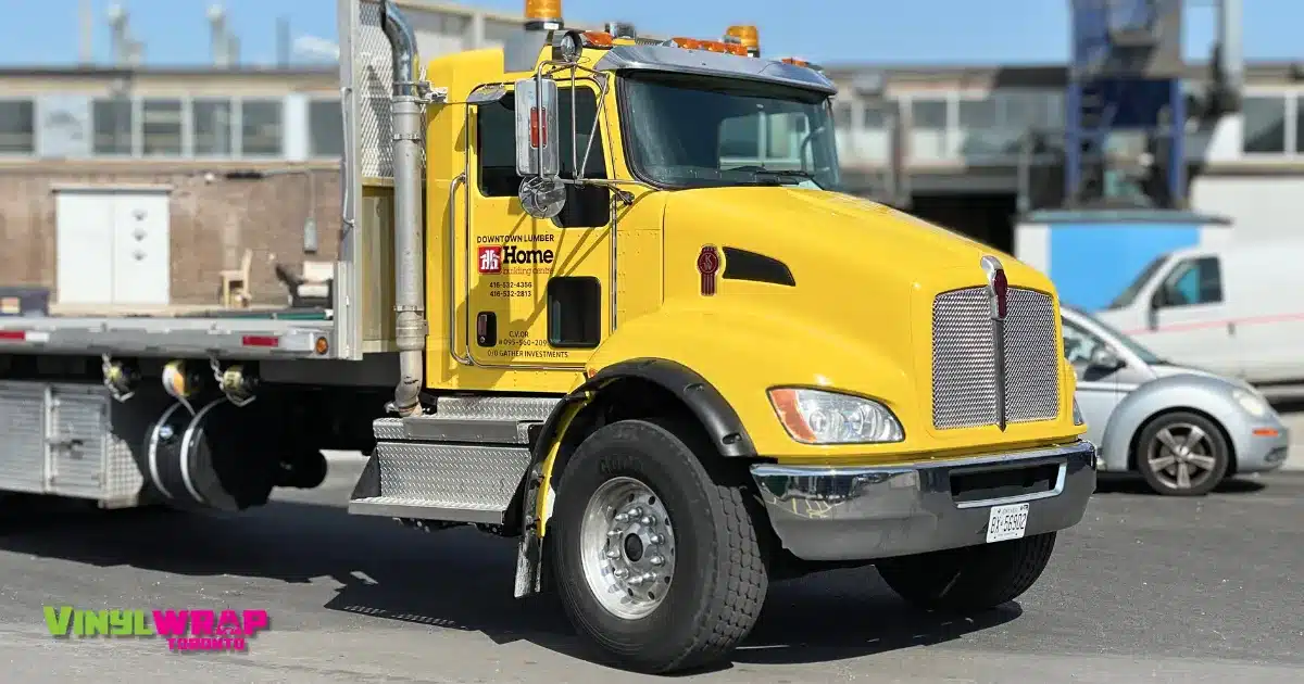 Kenworth Transport Truck Full Colour Change Wrap and Decals - After