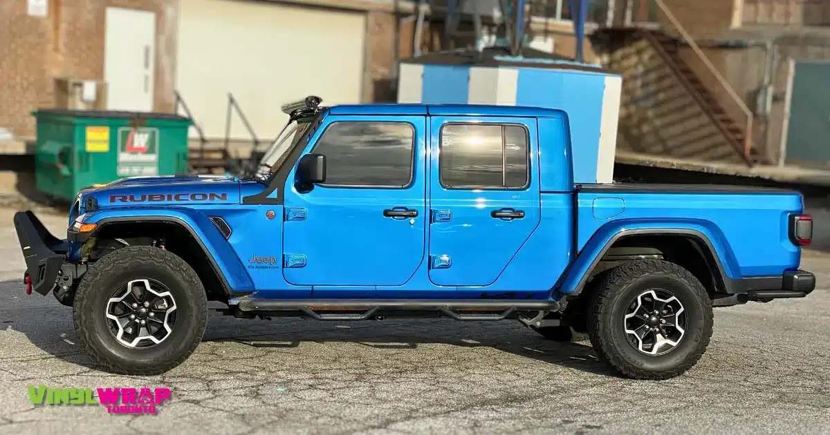 Jeep Gladiator Rubicon Custom Designed Partial Wrap - Before