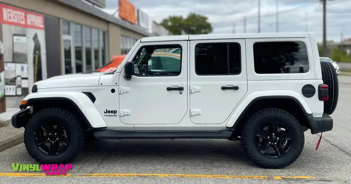 Jeep Wrangler - Custom Designed Full Wrap - Winter Camouflage - Before