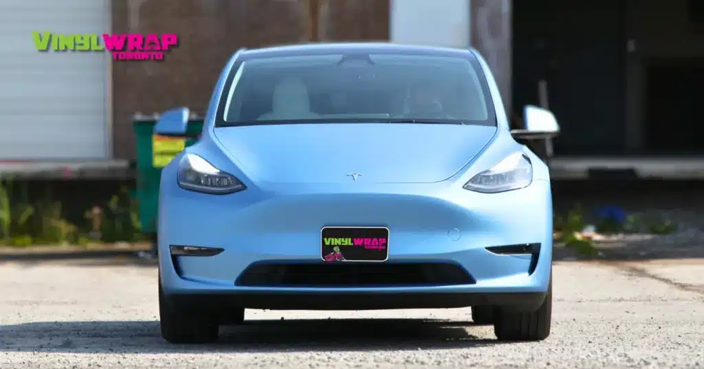 Tesla Model Y - Full Car Wrap - Colour Change - After - Front View