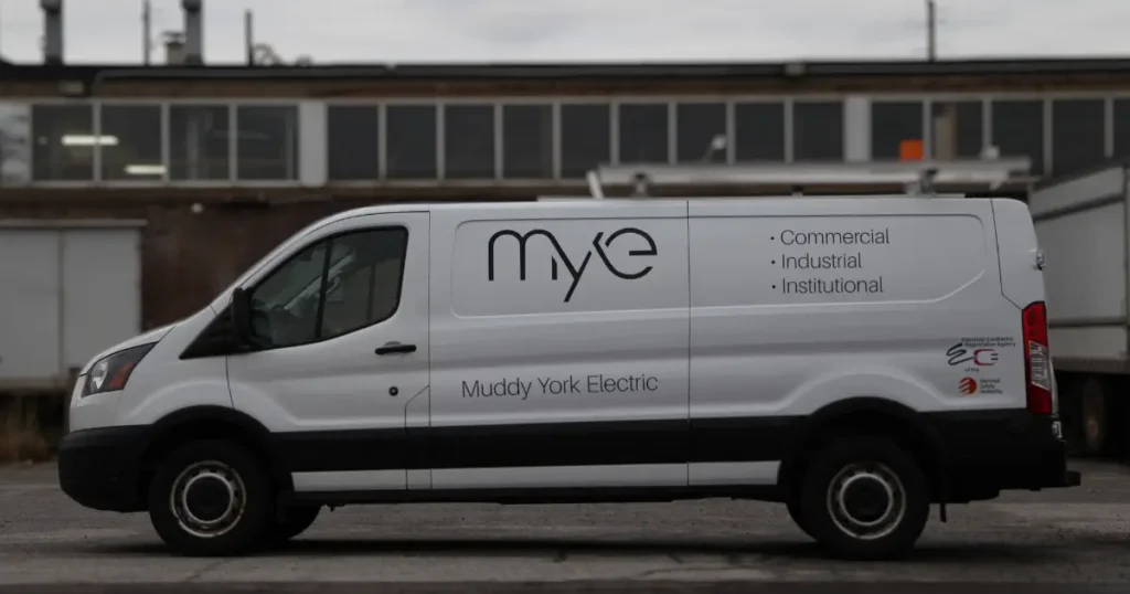Ford Transit 350 - Muddy York Electric - Truck Decals