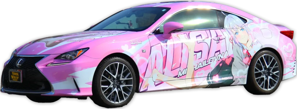 Anime Themed Car Wrap - Transparent - 1