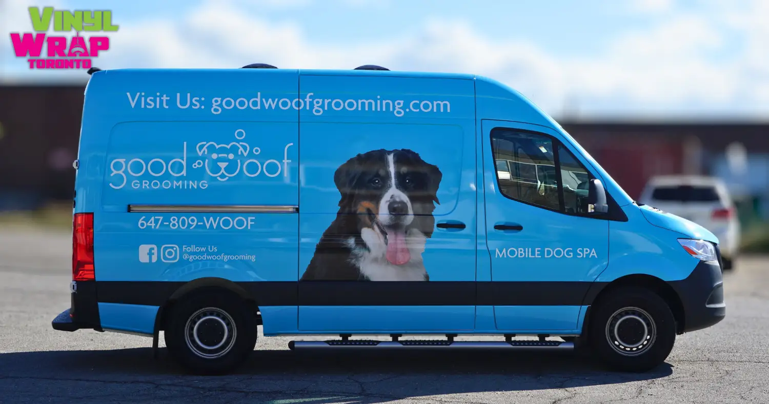 Good woof - Sprinter High Roof - Full Wrap - After - Side