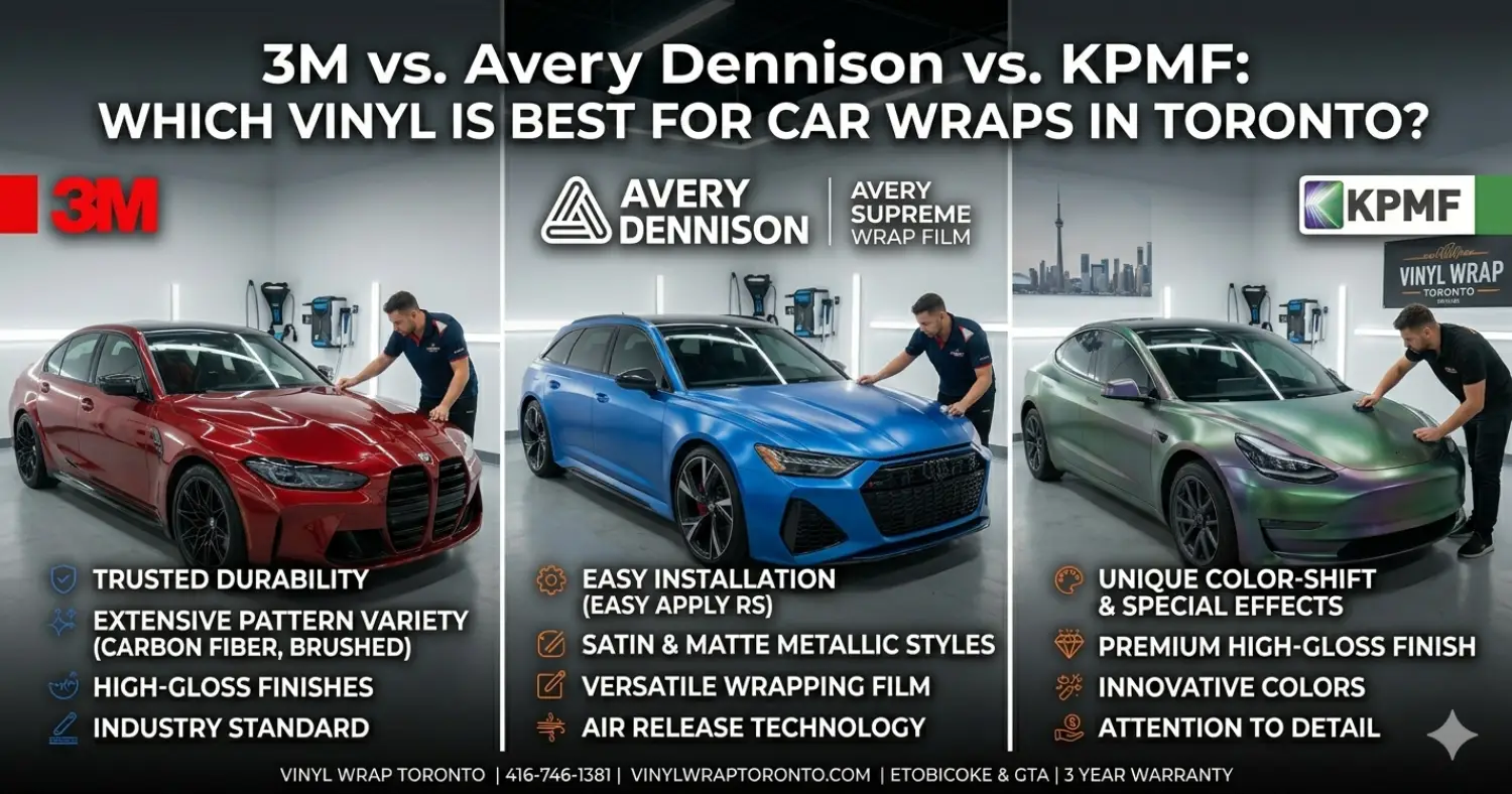 3M vs. Avery Dennison vs. KPMF_ Which Vinyl Is Best for Car Wraps in Toronto_