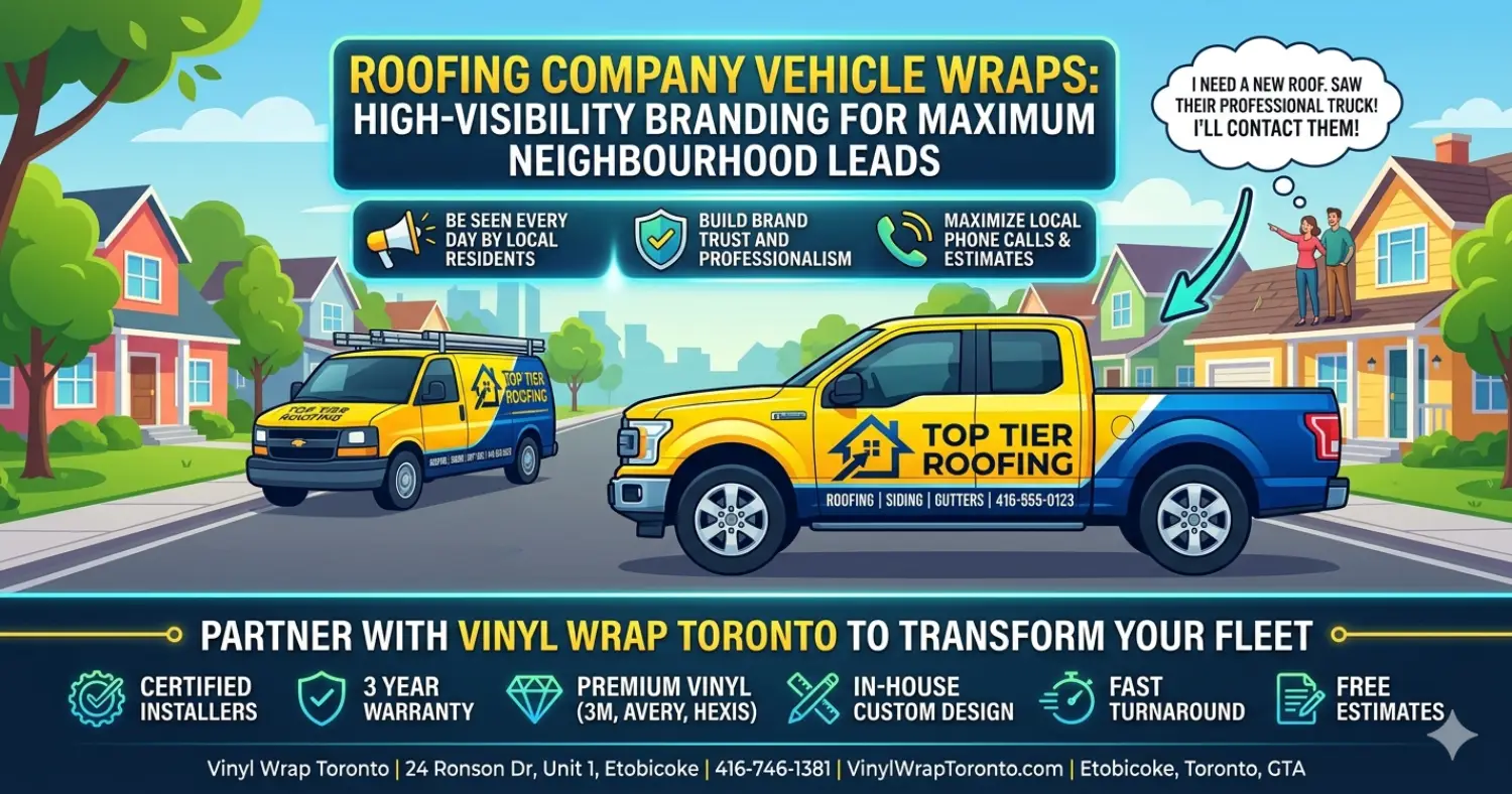 Roofing Company Vehicle Wraps_ High-Visibility Branding for Maximum Neighbourhood Leads - Featured