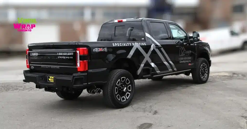 Aimed Group_Ford_F250_Partial Wrap_Commercial_Vinyl Wrap Toronto_After Image_Side