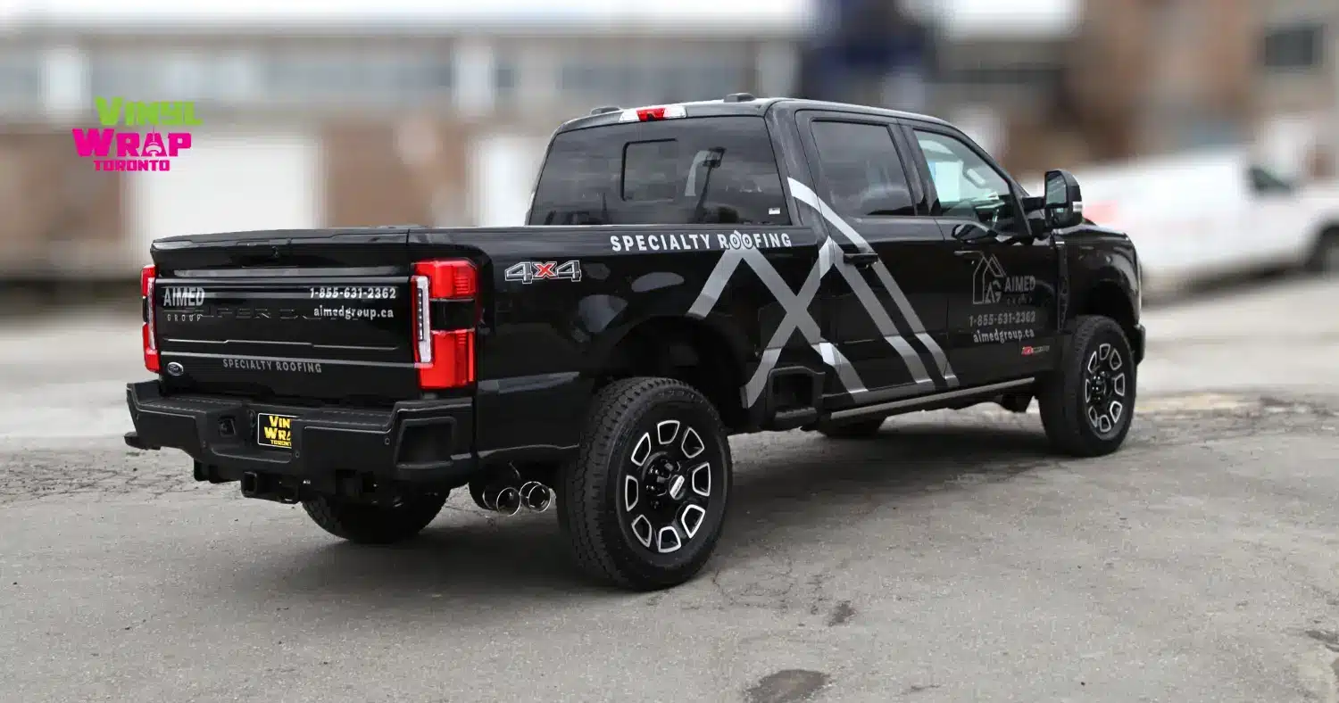 Aimed Group_Ford_F250_Partial Wrap_Commercial_Vinyl Wrap Toronto_After Image_Side