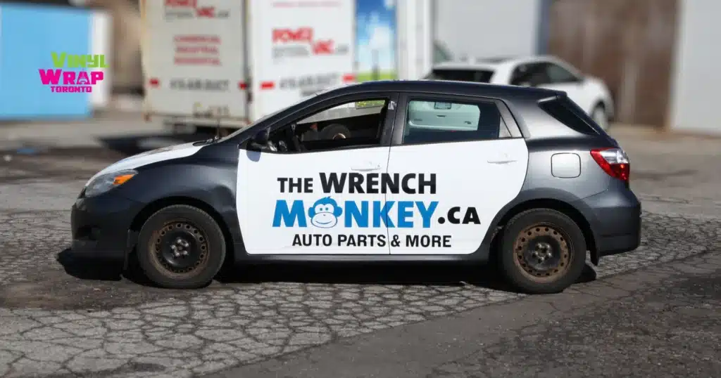 Prodigy Parts_Toyota_Matrix_Partial Wrap_Commercial_Vinyl Wrap Toronto_After Image_Side