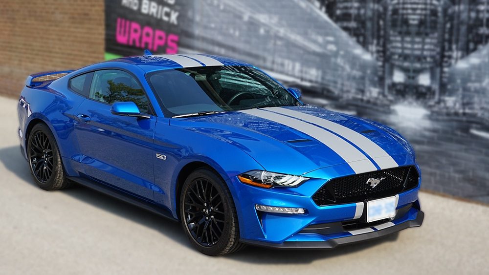 Mustang Wrap - DIY Stripe Kits Vs Professionally Installed - Ford Mustang Stripes - Vinyl Wrap Toronto - Best Vehicle Wrap in GTA - custom vehicle wrap