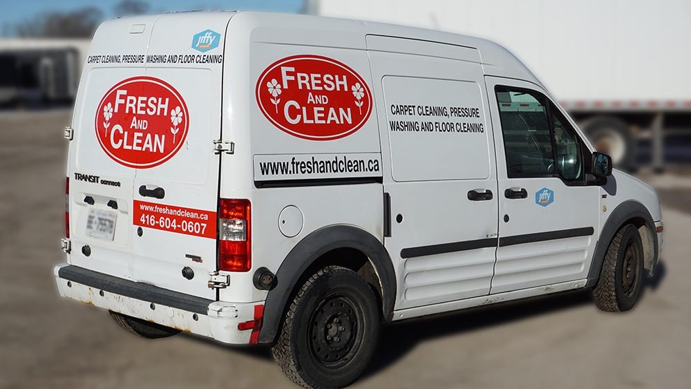 Ford Transit - Fresh & Clean - Fleet Lettering & Decals - VinylWrapToronto.com - Avery Dennison - Side - Avery & 3M Vinyl Wrap